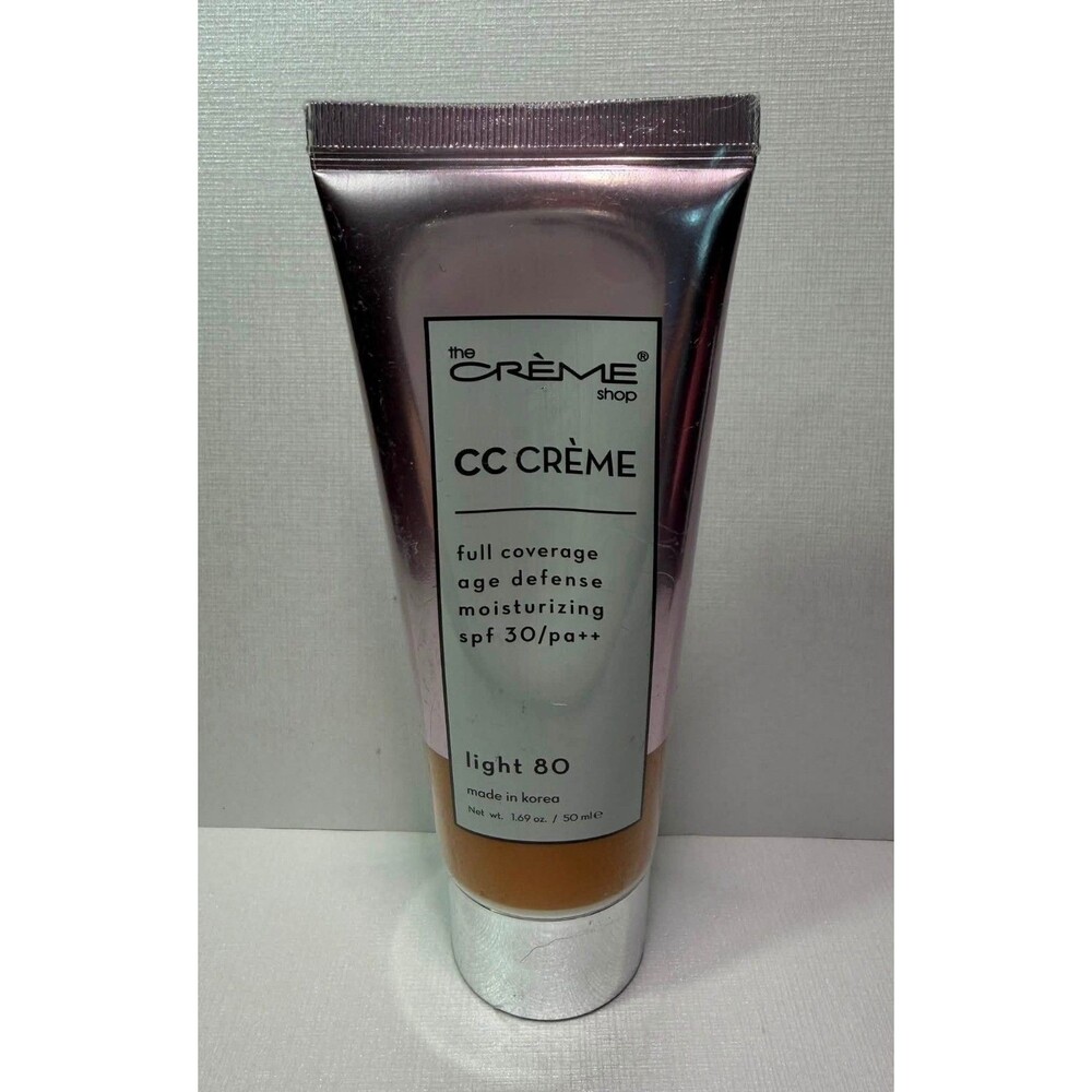 The Crème Shop CC Crème – Light 80 – Full Coverage SPF 30 PA